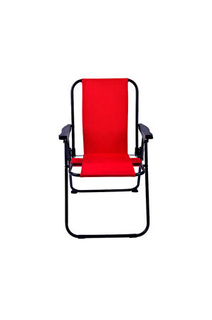 EXENT 2 Adet 2-6 Yaş LÜX Çocuk Piknik Sandalyesi-Mini Kamp Sandalyesi-Kırmızı-Mavi