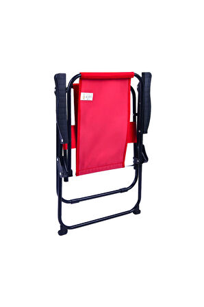 EXENT Baby Dinazor 2-6 Yaş LÜX Çocuk Piknik Sandalyesi-Mini Kamp Sandalyesi-KIRMIZI