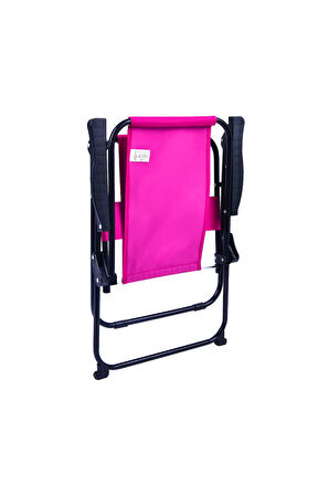 EXENT Little Princess 2-6 Yaş LÜX Çocuk Piknik Sandalyesi-Mini Kamp Sandalyesi-PEMBE