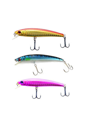Exent 6 kancalı 11,5 cm -13 gr. Rapala-Sahte yem (3 adet)