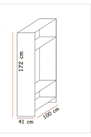Oskar 3 Kapaklı Elbise Dolabı-3 Kapılı Gardırop