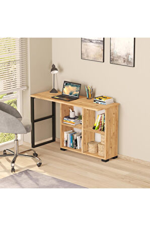 Oskar Katlanir L Çalisma Masası-Bilgisayar Masası-ÇİFTYÖNLÜ
