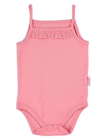 Civil Baby Kız Bebek Çıtçıtlı Badi 3-9 Ay Pembe