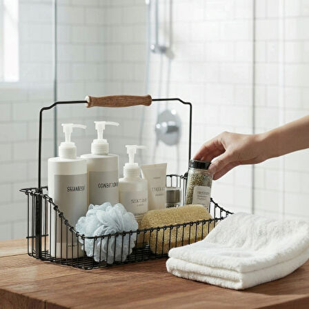 Vip Ahmet VP-168  20*30 cm Mutfak Banyo Ferforje Metal Sepet