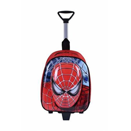 Çekçekli Örümcek Adam Baskılı Anaokulu Çantası - Kreş Çantası + Matara