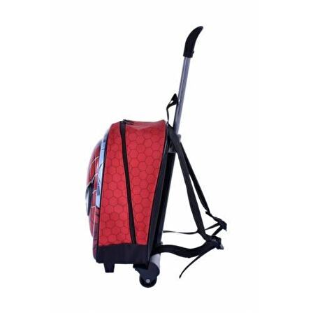 Çekçekli Örümcek Adam Baskılı Anaokulu Çantası - Kreş Çantası + Matara