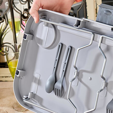 bigmate Portatif Katlanır Piknik Seti 25Lt Silikon Sepetli Masalı Piknik Sepeti