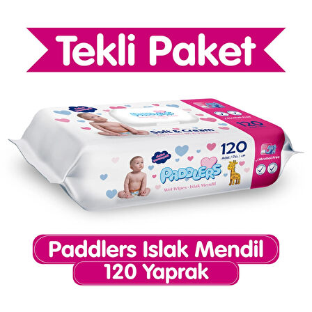 Paddlers 120'li Islak Mendil