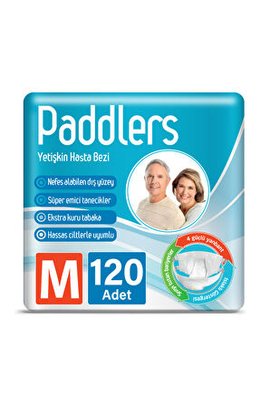 Paddlers Yetişkin Bantlı Bez Medium 30 x 4 li Koli (120 Adet)