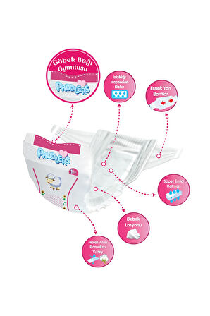 Paddlers Bebek Bezi 1 Numara Newborn 11 Adet (2-5 Kg) Deneme Paketi