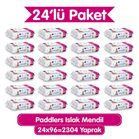 Paddlers Islak Mendil 24x96 lı Koli (2304 Yaprak)