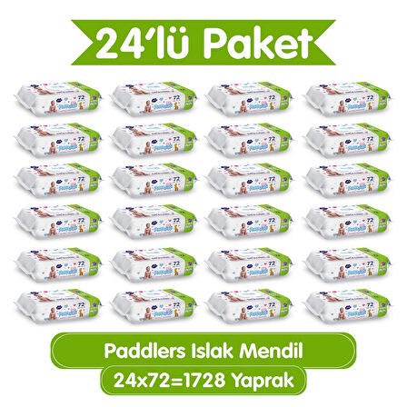 Paddlers Islak Mendil 24x72 li Koli (1728 Yaprak)