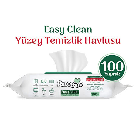 Easy Clean Beyaz Sabun Katkılı Yüzey Temizlik Havlusu 100 Yaprak
