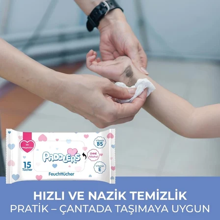 Cep Mendili 9x15 li Koli (135 Yaprak) - Hassas Ciltlere Uygun, Yumuşak Dokulu, Nazik Temizlik