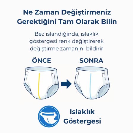Yetişkin Hasta Bantlı Bez X-Large 7 (+90kg)  Adet - Deneme Paketi, Yüksek Emicilik,Koku Kontrollü 