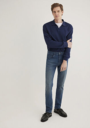 Marcus Gölgeli İndigo Mavisi Jean Pantolon 8835122020