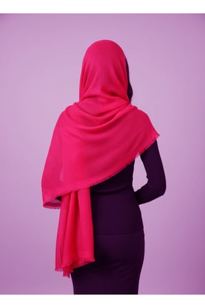 Pamuklu Petek Desenli Çizgili  Şal