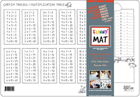 Funny Mat - Çarpım Tablosu 33,5x48cm