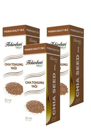 Chia Tohumu Yağı 20 Ml 3 Adet