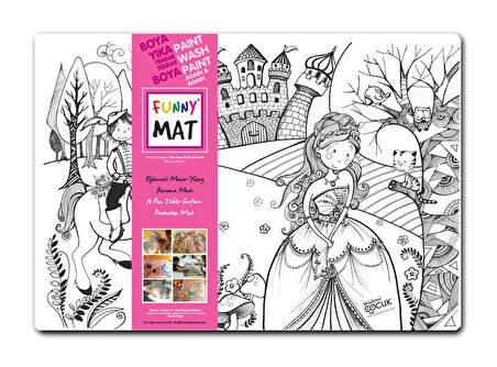 Funny Mat - Prens ile Prenses - 33,5x48cm