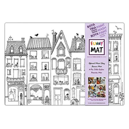 Funny Mat Aktivite Matı Çatıdaki Leylek 48x33,5 cm 1143