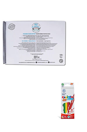 -tükenmez Resim Defteri-2 - 25x35cm & Carioca 6 Lı