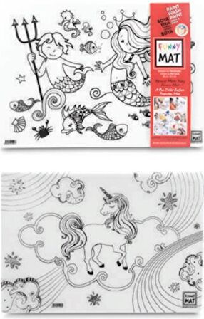 Funny Mat Unicorn ve Deniz Kızı İkili Set