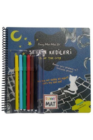-funny Mat - Mini Set - Şehrin Kedileri (kalemli) - Yeni