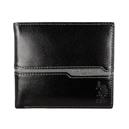 U.S. POLO ASSN. PLCZ8382 SİYAH ERKEK CÜZDAN