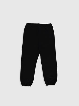 LCW baby Siyah Beli Lastikli Basic Kız Bebek Eşofman Alt