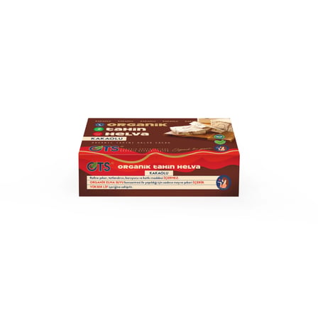 Ots Kakaolu Tahin Helva 200 gr (Organik Sertifikalı, Pestisit Analizli)