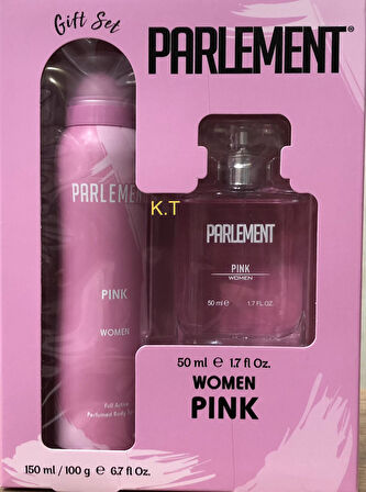 Parlement Pink Kadın Parfüm Seti 50 ml Edt+ 150 ml Deodorant