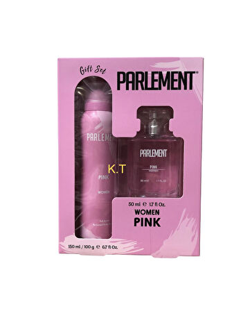 Parlement Pink Kadın Parfüm Seti 50 ml Edt+ 150 ml Deodorant