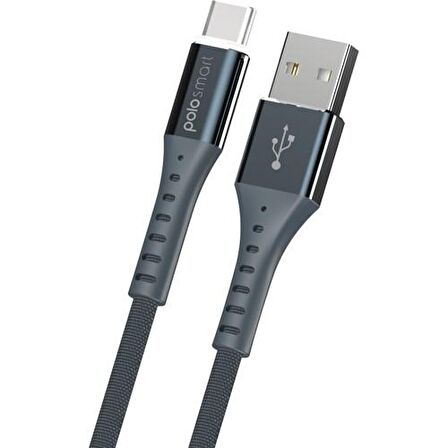 POLOSMART PSM26 TYPE-C LED AYDINLATMALI ŞARJ VE DATA KABLOSU