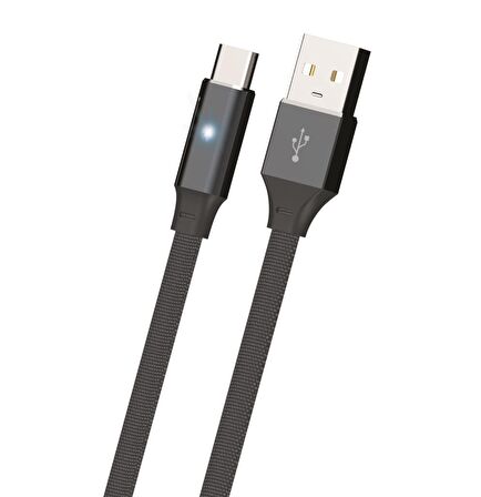 POLOSMART PSM29 TYPE-C LED UYARILI ŞARJ VE DATA KABLOSU