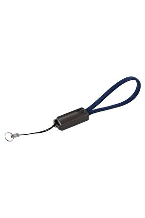 MF Product Jettpower 0047 Metal Başlıklı Örgülü 3A Micro Usb Hızlı Şarj Kablosu 20 cm Mavi