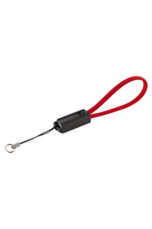 MF Product Jettpower 0047 Metal Başlıklı Örgülü 3A Micro Usb Hızlı Şarj Kablosu 20 cm Kırmızı