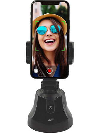 MF Product Fit N Joy 0547 360 Derece Yüz Takip Telefon Tutucu Smart Gimbal Siyah