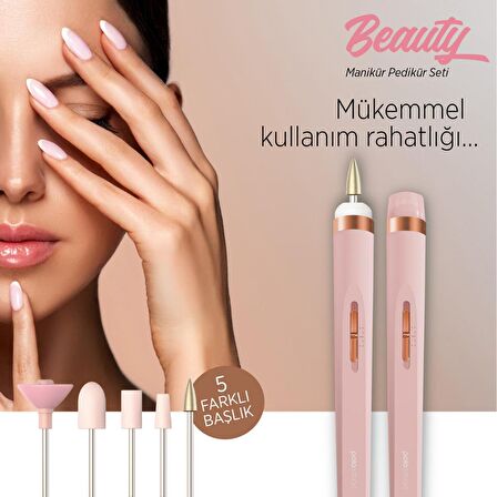 Polosmart PSC16 Manikür & Pedikür Set Rose Gold