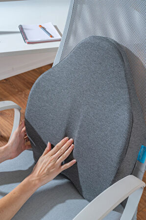 Ortopedik Visco Sırt Bel Destek Yastığı Bel Destek Minderi 54x42x9 Cm