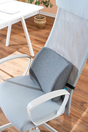 Ortopedik Visco Bel Yastığı Ofis Araba Koltuk Yastığı Bel Destek Minderi 35x34x12 cm