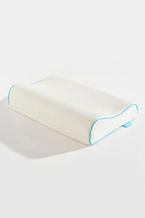 Softlife Visco Çift Boyun Destekli Ortopedik Visko Yastık - 60x40x12/10cm
