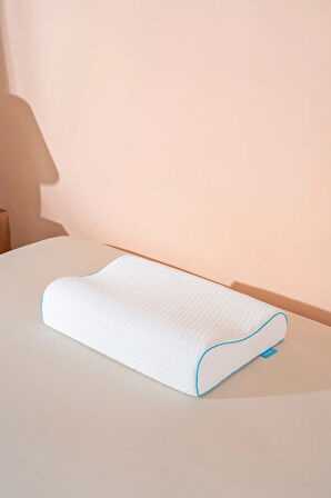 Softlife Yüksek Visco Yastık Çift Boyun Destekli Ortopedik Visko Yastık - 60x40x14/12cm
