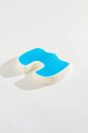 Visco Coccyx Serinletici Jelli Ortopedik Oturma Minderi Kuyruk Sokumu Minderi 45*34*7cm