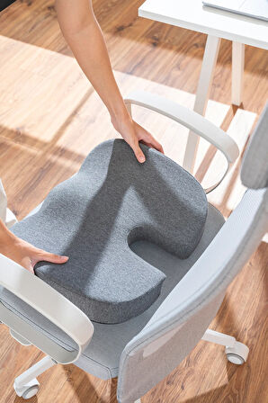Visco Coccyx Serinletici Jelli Ortopedik Oturma Minderi Kuyruk Sokumu Minderi 45*34*7cm