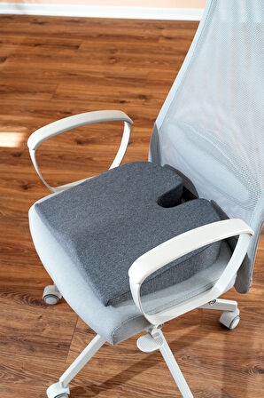 Ortopedik Eğimli Visco Minder Ofis Araba Koltuk Oturma Minderi 42x40x9x2 cm
