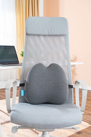 Ortopedik Visco Lüx Bel Yastığı Ofis Araba Koltuk Yastığı Bel Destek Minderi 39x39x11 cm