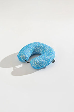 Softlife Visco Seyahat Yastığı Boyun Yastığı Mavi - 30x30x9 cm