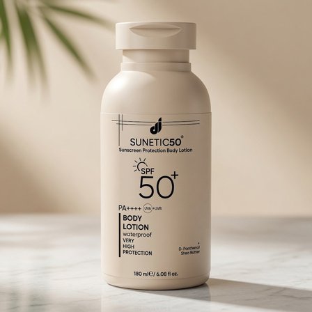 Sunetic SPF 50+ Güneş Koruyucu Vücut Losyonu 180 ml Günlük Cilt Bakım Ürünü