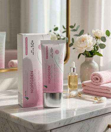 Nopigden Leke Karşıtı Güneş Koruyuculu Yüz Kremi 50 ml Günlük Cilt Bakım Nemlendirici Krem